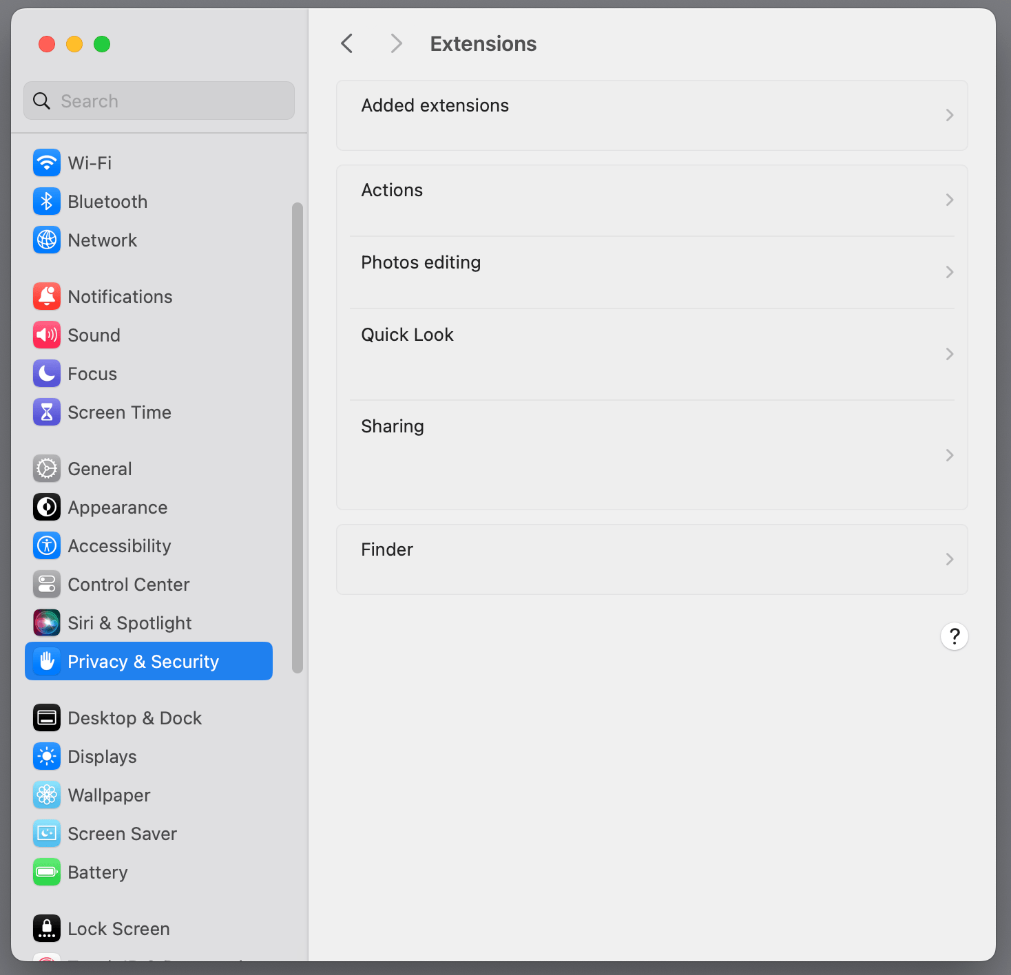 Widgets and Extensions